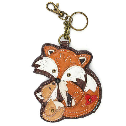 fox, Key Fob Coin Purse 806