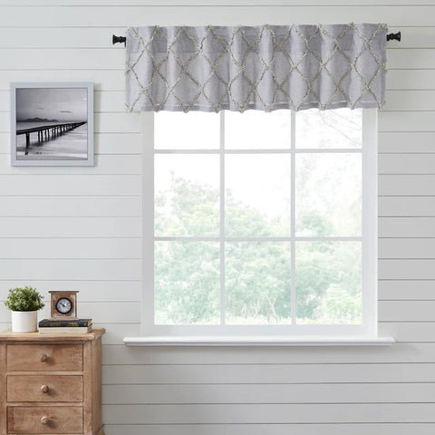 frayed valance, Frayed Lattice Curtains 80
