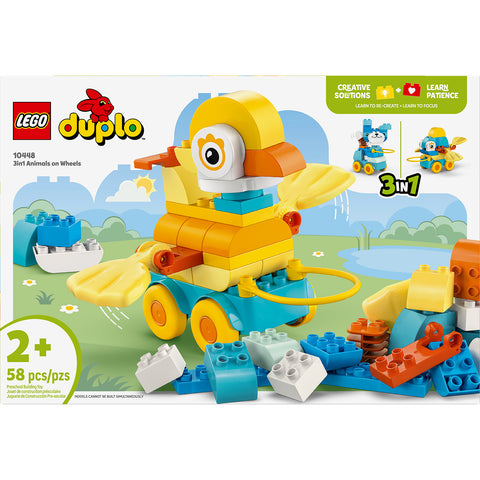 front, LEGO Duplo Town 3 in 1 Animals on Wheels 10448