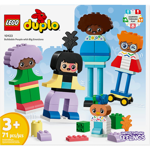 front of box, LEGO Duplo Town Buildable People with Big Emotions 10423