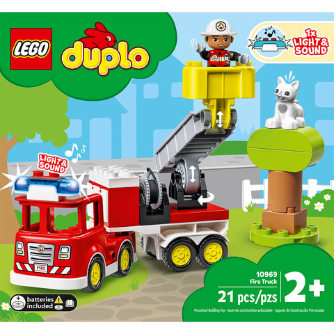 front, LEGO Duplo Rescue Fire Truck Building Toy 10969 