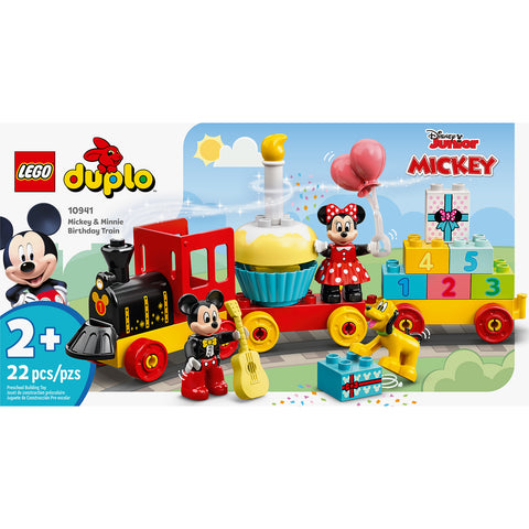 front, LEGO Duplo Disney Mickey & Minnie Birthday Train Building Toy 10941