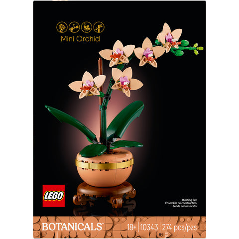 front of box, LEGO Botanicals Mini Orchid Building Set 10343