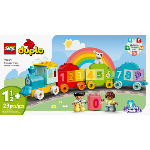 front, Lego Duplo My First Number Train - Learn To Count Building Toy 10954 