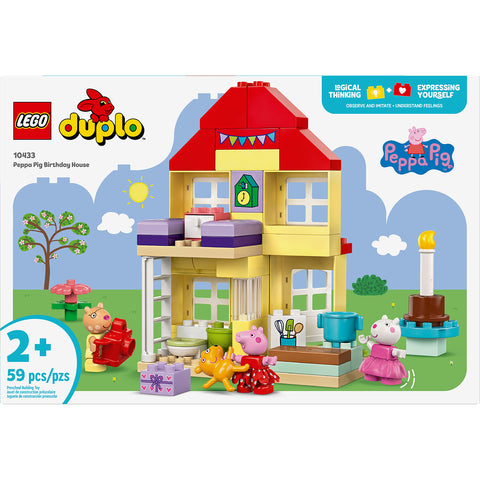 front, LEGO Duplo Peppa Pig Birthday House Toddler Toy 10433