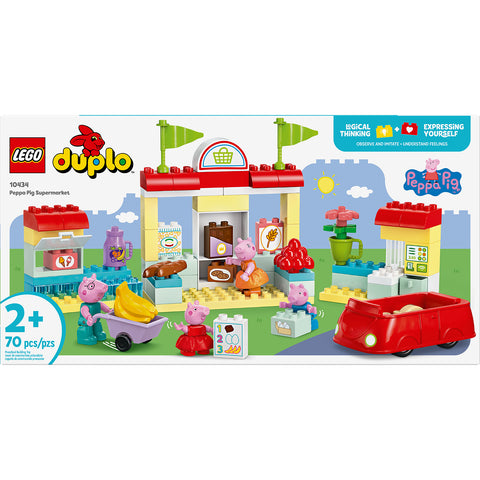 front, LEGO Duplo Peppa Pig Supermarket Toy for Toddlers 10434