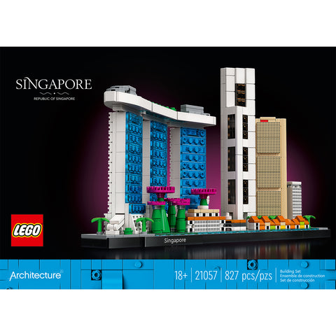 front, LEGO Architecture Skyline Collection: Singapore Building Kit 21057