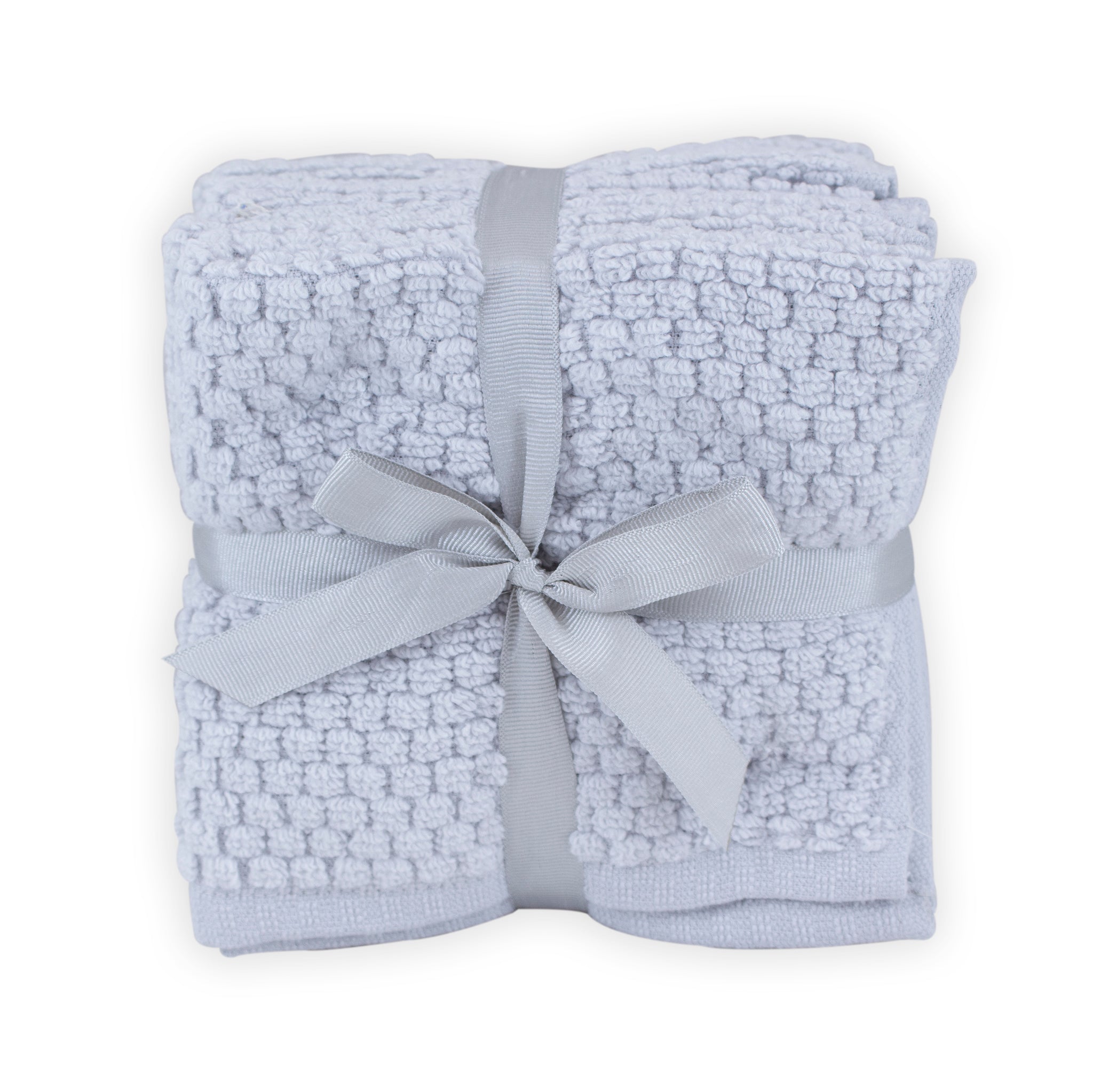 White and Gray Wash Cloth