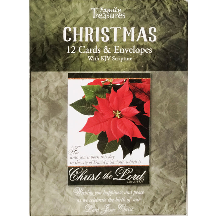 Christmas Poinsettia Boxed Cards FT81959