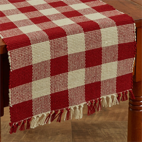 Garnet red table runner