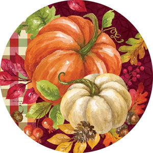 Fall and Winter Accent Magnets gather pumpkins