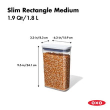 Slim Rectangle POP Container 11234800