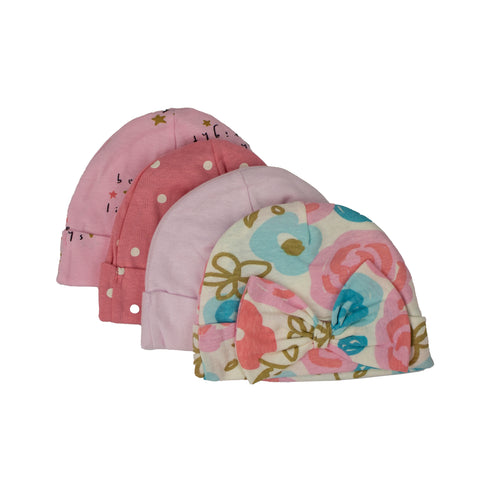 Gerber Girl's 4 Pack Princess Caps 218004320G030/6