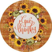 Fall and Winter Suncatchers give thanks wreath