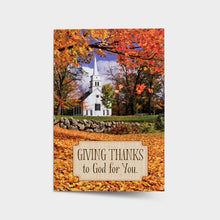 Giving thanks card Thanksgiving card