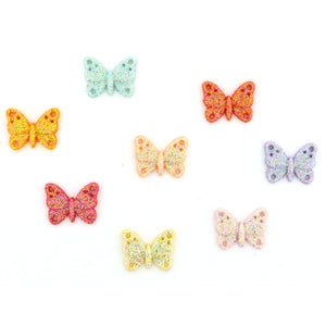 Buttons Glitter Butterflies 4422