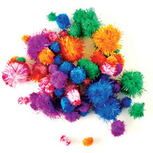 Glitter pom poms