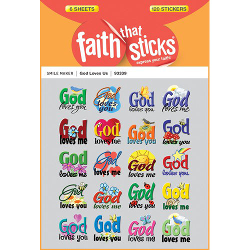 God Loves Us stickers