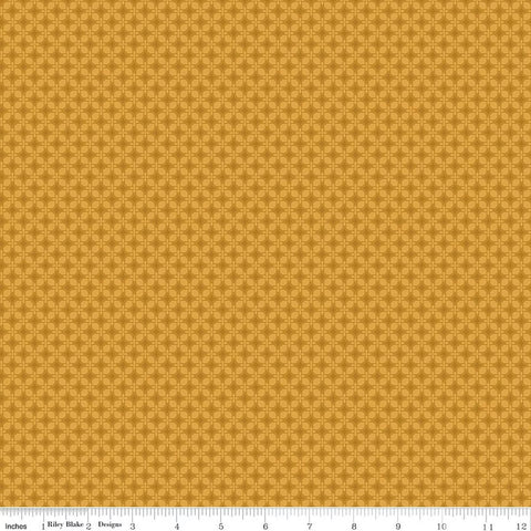 gold, Bountiful Collection Geometric Cotton Fabric C17867
