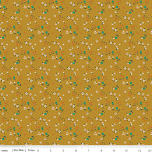 Forgotten Memories Collection Ditsy Flowers Cotton Fabric gold