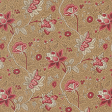 Chateau De Chantilly Collection La Fayette Florals Cotton Fabric 13944 gold