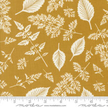 Field of Flowers Collection Leaf Print Cotton Fabric 3315 gold
