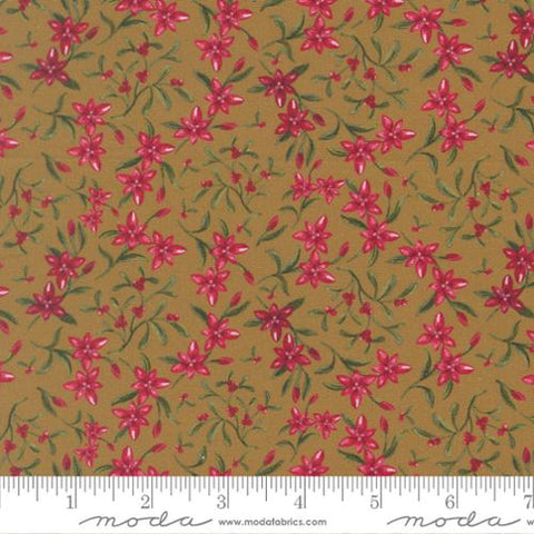 gold, Silent Night Collection Star of Bethlehem Cotton Fabric 40055