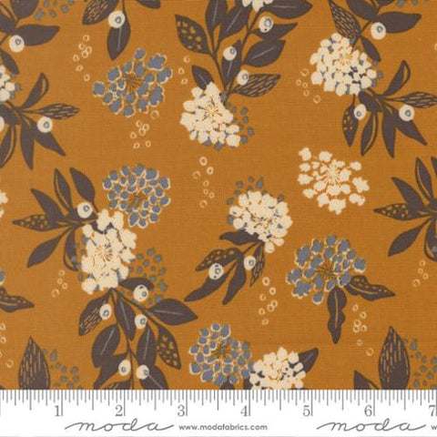 gold, Wellspring Collection Inflorence Cotton Fabric 45671