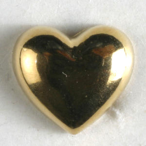 Gold heart button