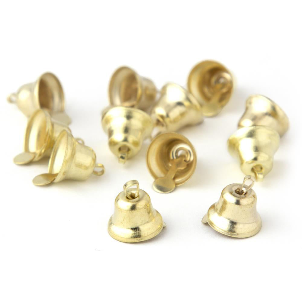 60PCS 26Mm/1Inch Gold Bells Mini Liberty Bells for Crafts Favor Decorating  and M