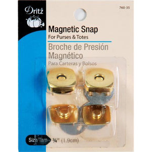 Dritz Magnetic Snap 3/4 Gold Finish| Harts Fabric