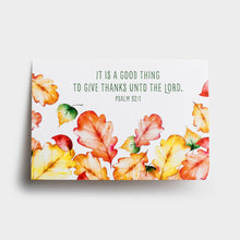 Give thanks to the Lord Thanksgiving card