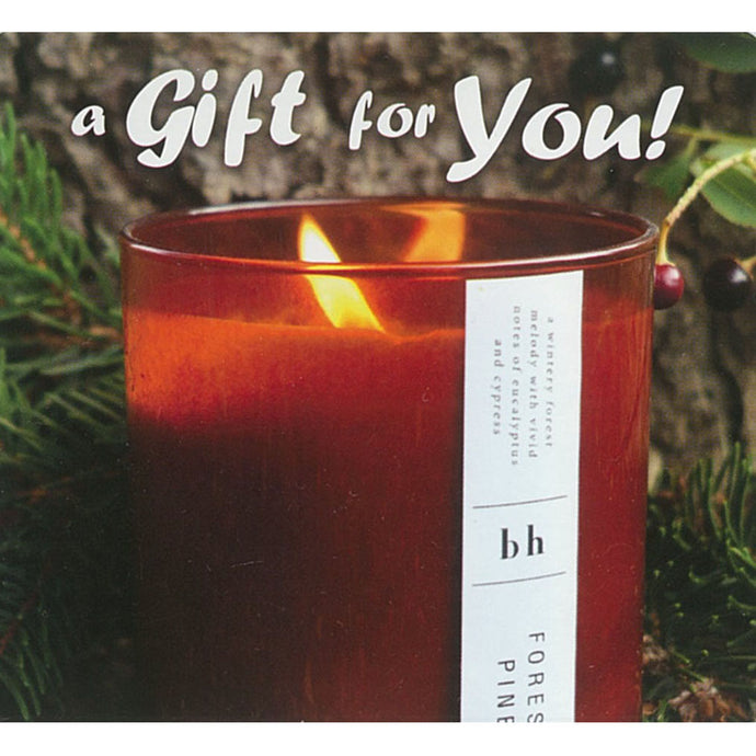 Good's Store Gift Card in a Candle with Greens Holder