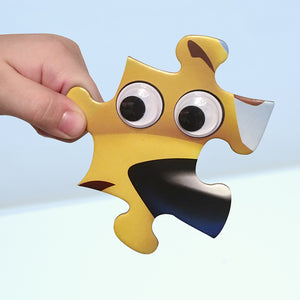 Googly eye puzzle piece