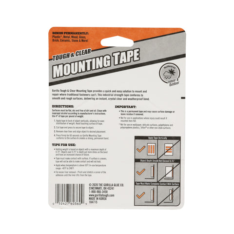 Back of package