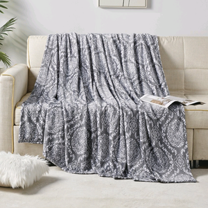 Plush Charcoal Bambu Blanket by Grace and Lace