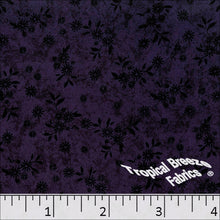 Small Print Koshibo Polyester Fabric grape