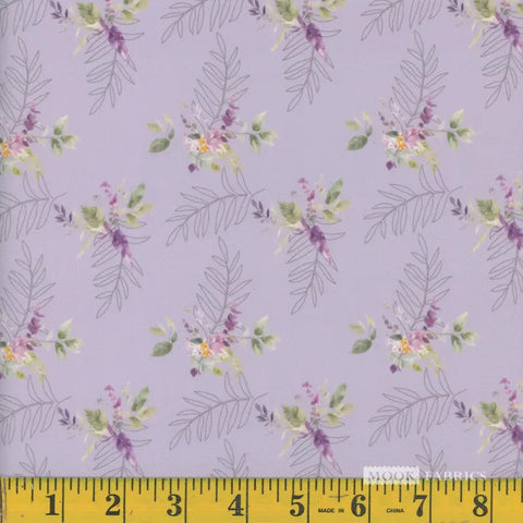 grape, Wisteria Barble Polyester Fabric