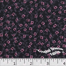 Koshibo Tiny Floral Print Polyester Fabric 048420 grape