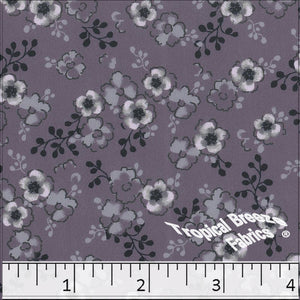 grape, Silk Mist Print Polyester Fabric 042515