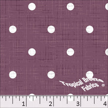 Standard Weave Polka Dots Print Dress Fabric 6163 grape