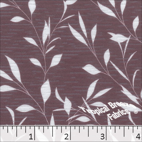 grapemist, Rebecca Leafy Knit Print Dress Fabric 573527