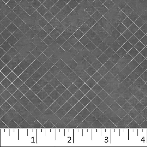 Extra Wide Trellis Cotton Fabric gray