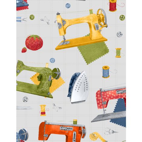 Common Threads Collection Sewing Accessories Cotton Fabric 21753 gray