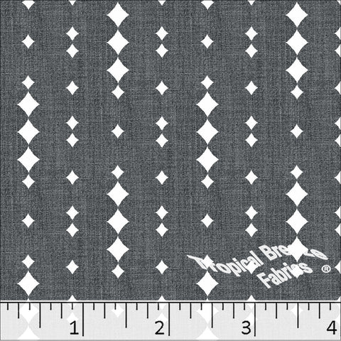 gray, Standard Weave Diamond Poly Cotton Dress Fabric 6281