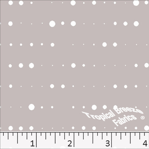 gray, Standard Weave Dotted Poly Cotton Fabric 6282