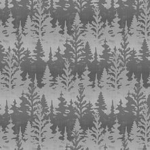 gray, Timberland Trails Collection Trees All Over Cotton Fabric 45606