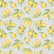 Zest for Life Collection Lemon Toss Cotton Fabric 19155 gray