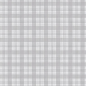 Zest for Life Collection Plaid Cotton Fabric 19159 gray