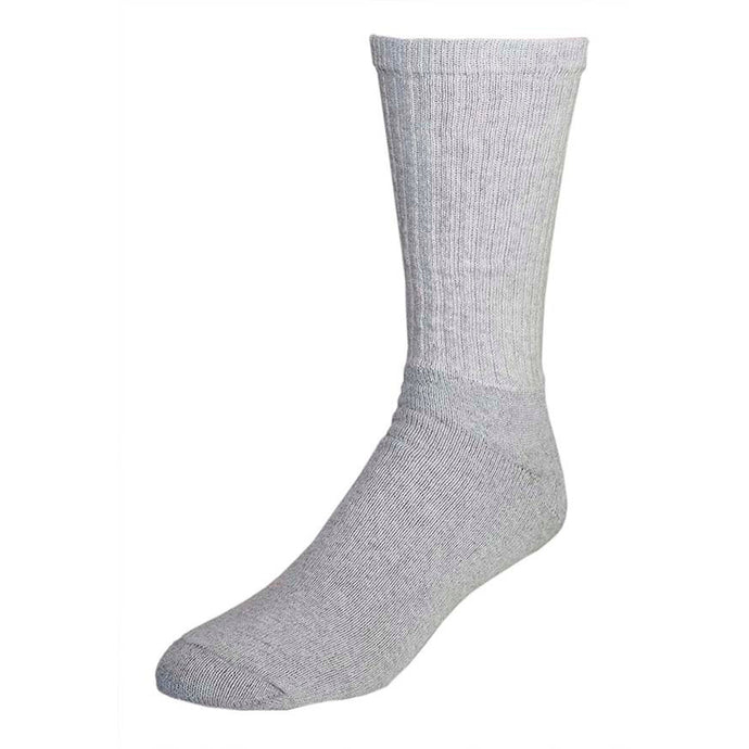 Railroad Sock Co. men's gray crew sock, pack of 3 pairs